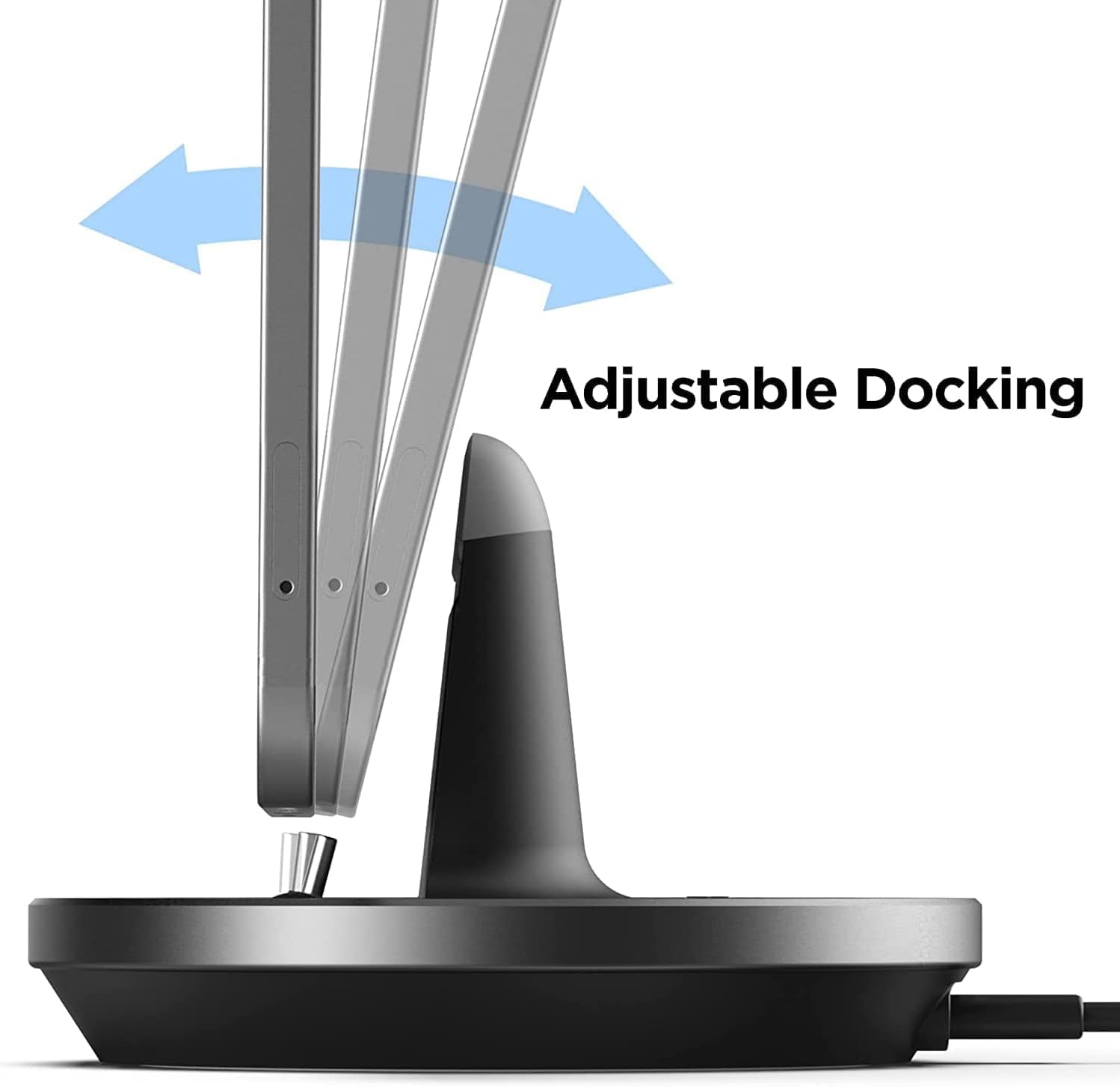 USB-C Fast Charging Dock Station, Adjustable Desktop Charging Stand for Phones & Tablets