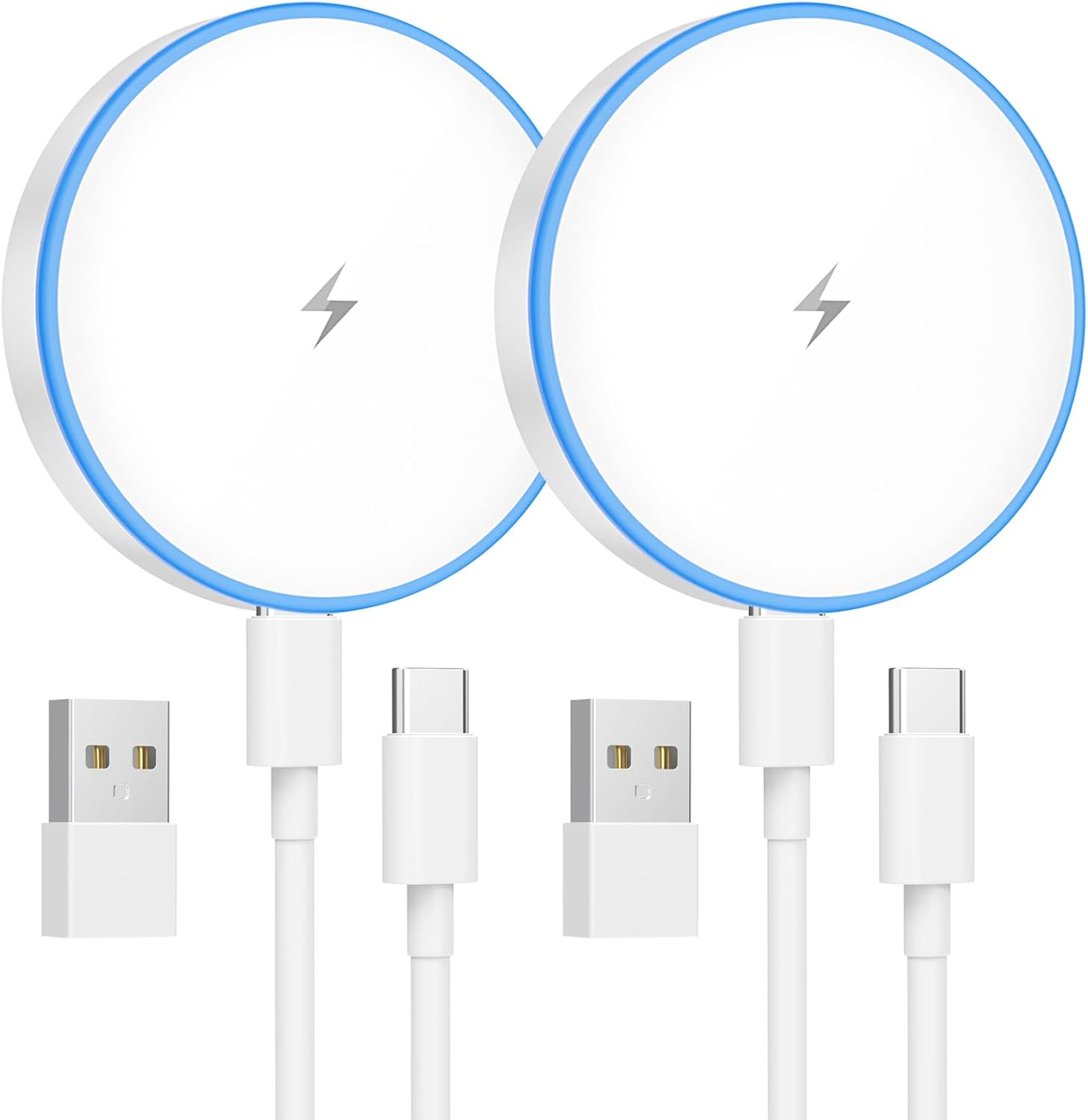 15W MagSafe Wireless Charger Pad (2-Pack) for iPhone & AirPods