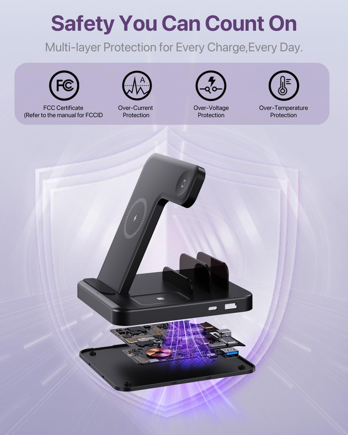 5-in-1 Wireless Charging Station for iPhone, iPad, Apple Watch & AirPods