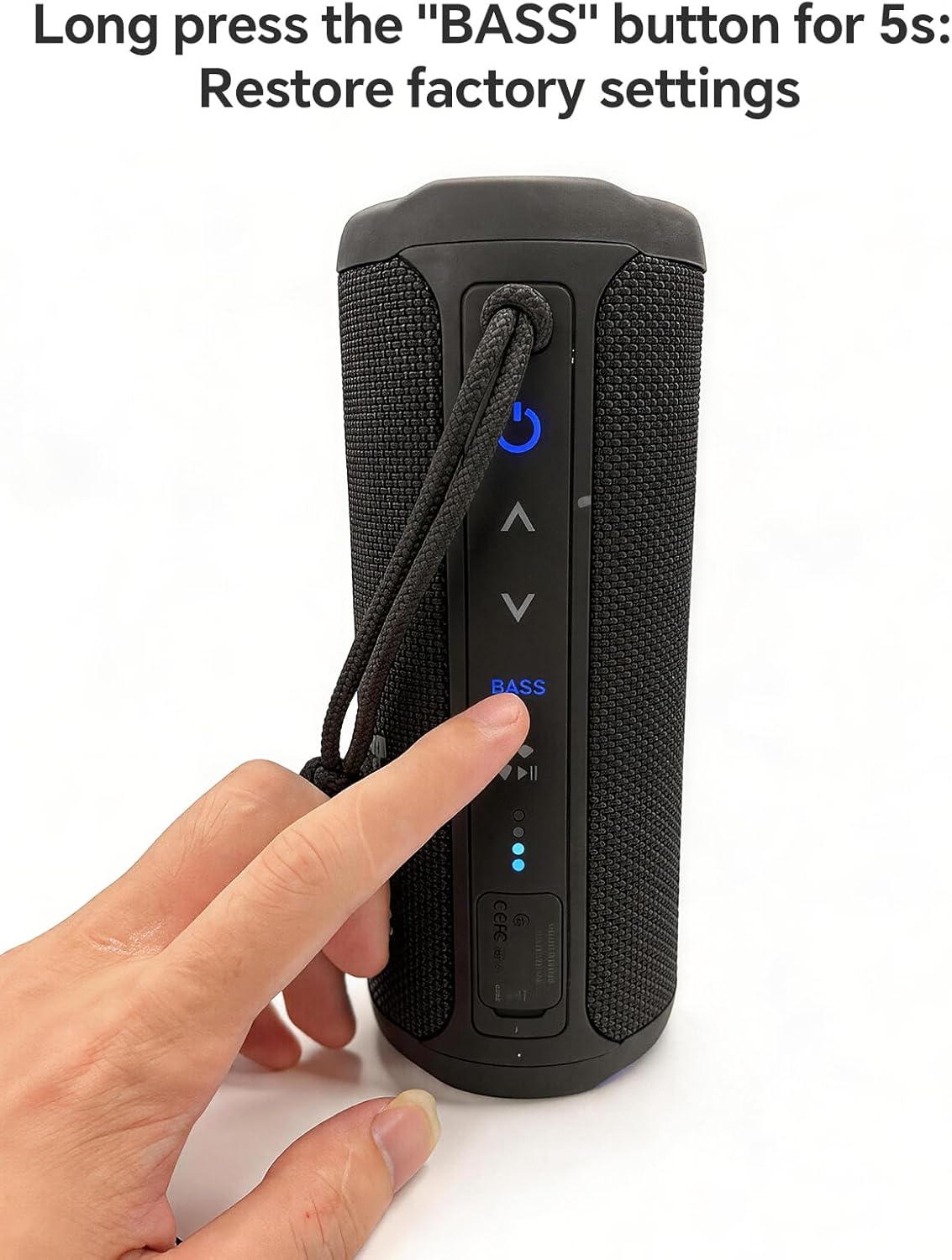 PX7 Waterproof Bluetooth Speaker with Colorful Lights, 25W Super Bass Stereo