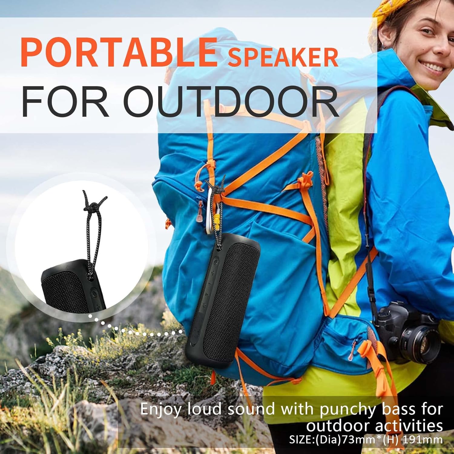 25W IPX7 Waterproof Bluetooth Speaker with Bassboom & TWS Pairing