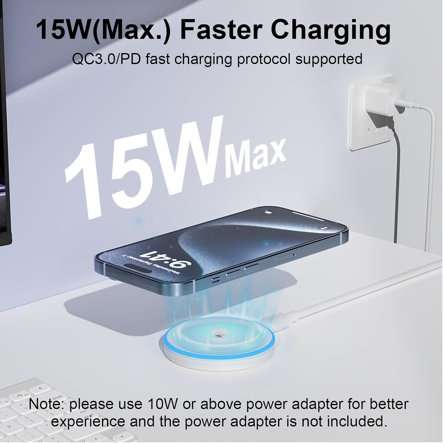 15W MagSafe Wireless Charger Pad (2-Pack) for iPhone & AirPods