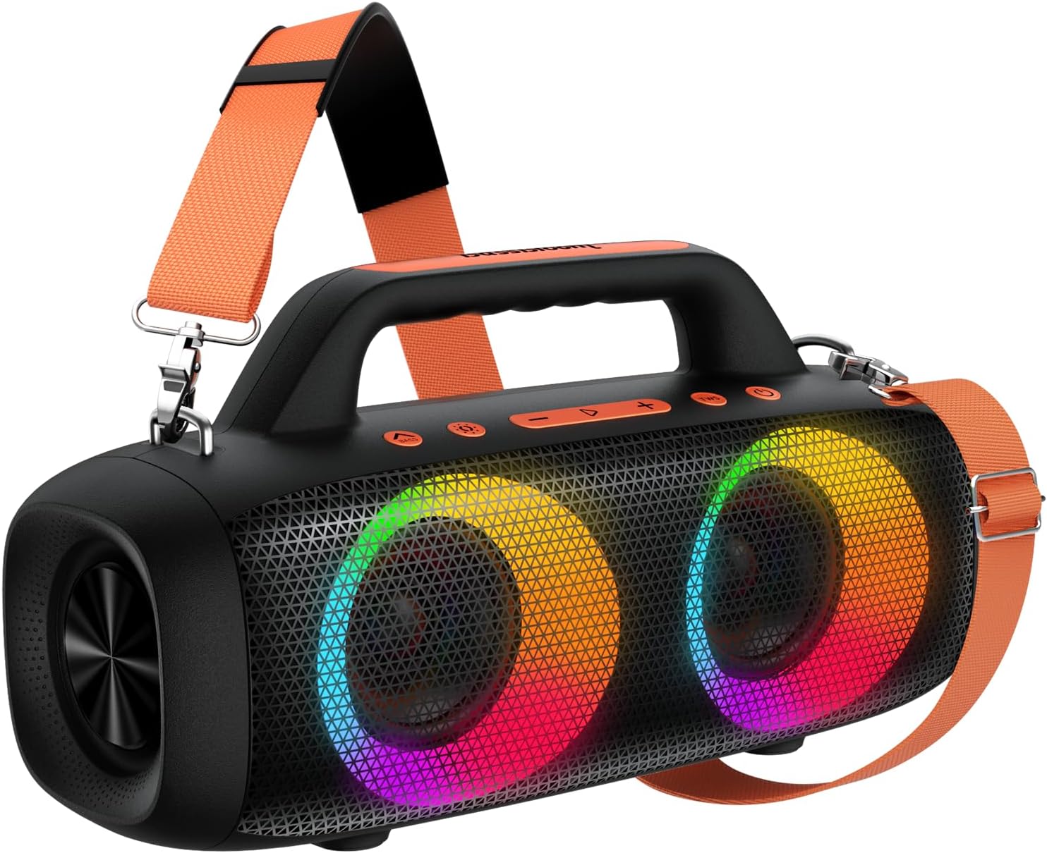 Portable Bluetooth Speaker, 60W Powerful Sound with Deep Bass, IPX6 Waterproof Wireless Speaker with RGB Party Lights for Camping & Beach