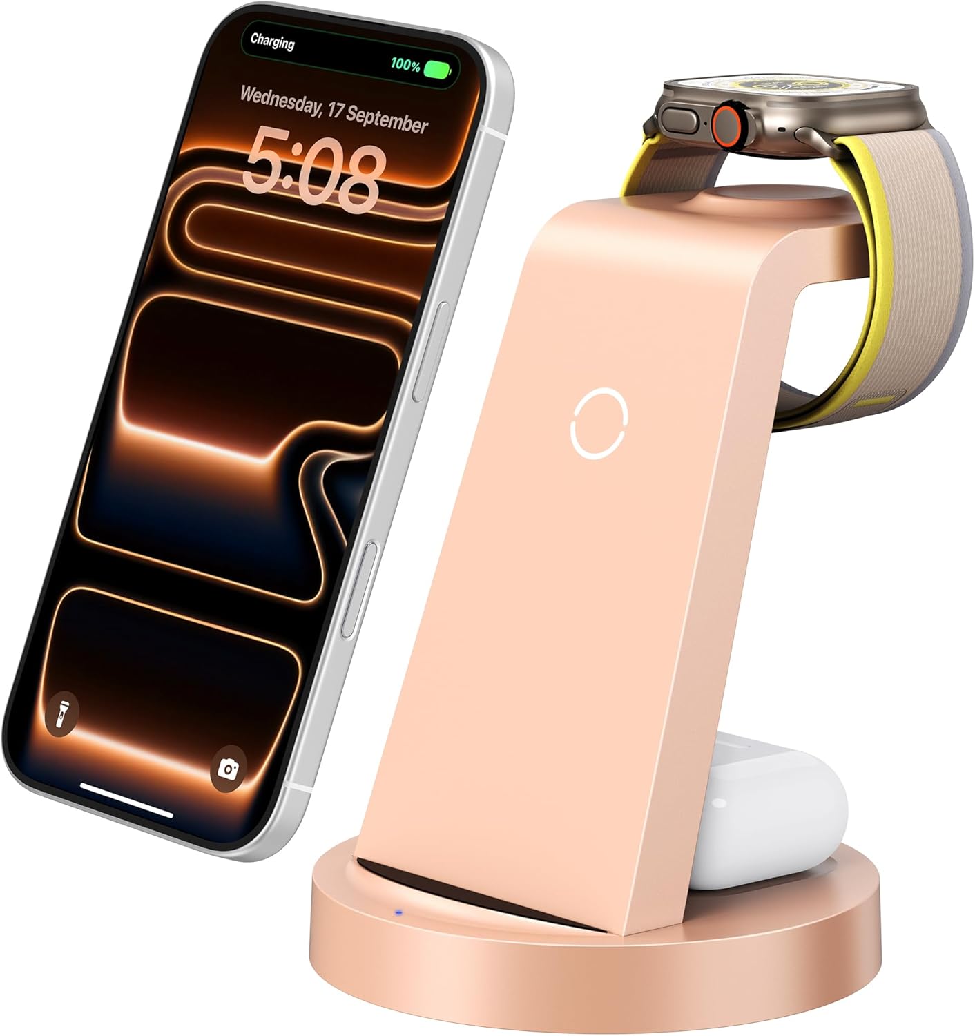 3-in-1 Wireless Charging Station for iPhone, Apple Watch & AirPods