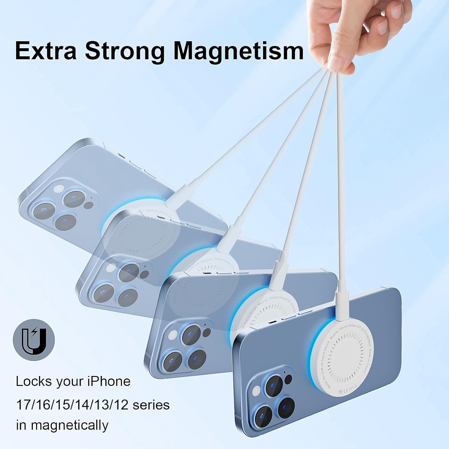 15W MagSafe Wireless Charger Pad (2-Pack) for iPhone & AirPods