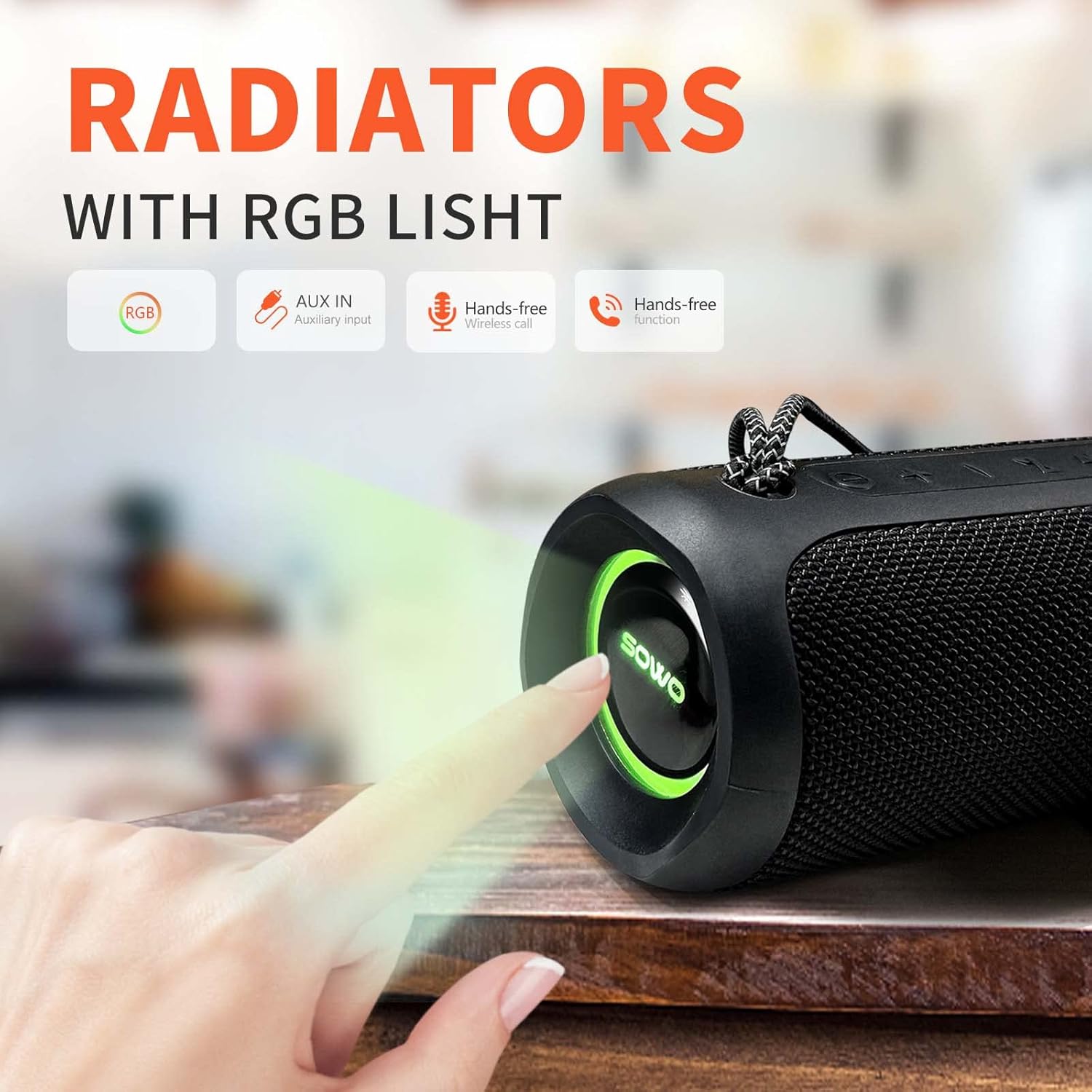 25W IPX7 Waterproof Bluetooth Speaker with Bassboom & TWS Pairing