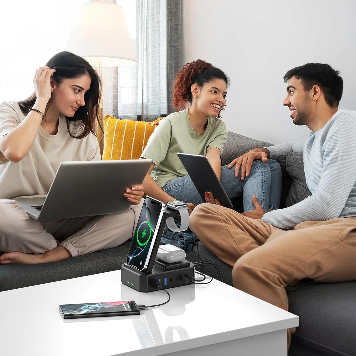 300W GaN 10-in-1 Charging Station, Wireless & 65W USB-C PD Fast Charger for Apple Devices